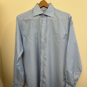 Burberry London Made in UK 15.5x39 Dress Shirt 100% Cotton